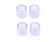 Household Lounge Resin Furniture Fitment Table Leg Foot Cover Clear 4pcs