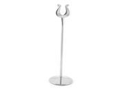 Restaurant U Shaped Stainless Steel Table Sign Holder Stand Silver Tone