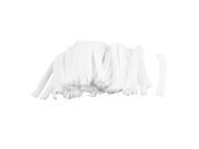 Unique Bargains 100Pcs White Elastic Disposable Nurse Dental Hair Shower Bathing Cap