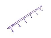 Metal 6 Hooks Wall Mounted Coat Towel Handbag Display Rack