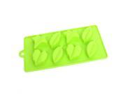 Kitchen Coffee Shop Leaf Shaped Cake Candy Chocolate Silicone Mold Green