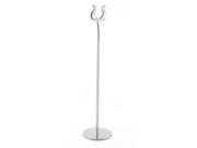 Restaurant U Shaped Stainless Steel Sign Holder Stand Silver Tone 14 Inch Long