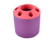 Household Toothbrush Toothpaste Plastic Container Organizer Holder Cup Purple