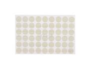 Unique Bargains Home Furniture Plastic Self adhesive Screw Covers Cap Stickers Off White 54 in 1