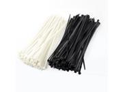 Unique Bargains 350 x Self Locking Plastic Cable Wire Zip Tie Fasten Wrap 5mmx250mm