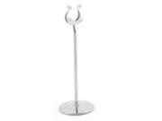 U Shaped Stainless Steel Table Sign Holder Stand Silver Tone 8 Inch Long