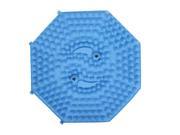 Exercise Leisure Rubber Octagon Design Foot Acupressure Massage Sheet Mat Blue