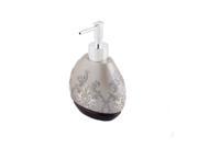 Bathroom Totem Prints Resin Shampoo Lotion Pump Bottle Dispenser Gray 350ml