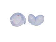 Ball Shaped Furniture Table Corner Edge Safety Guard Cover Protector Clear 2pcs