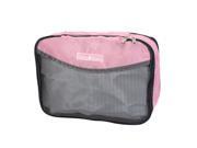 Mesh Clothes Underwear Toiletry Organizer Storage Bag Portable Travel Trip Laundry Washing Bag Pink