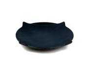Kitchenware Melamine Four Angles Round Shaped Snack Food Dish Plate Black