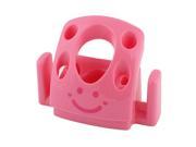 Bathroom Plastic Toothbrush Toothpaste Container Organizer Holder Stand Cup Pink
