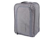 Gray Portable Water Resistant Shoes Storage Folding Pouch Bag Organizer Keeper