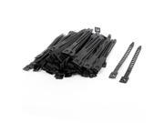 500 Pcs Black Adjustable Self locking Nylon Cable Tie Fasten Strap 140 x 9mm
