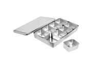 Stainless Steel 8 Compartments Condiment Dispenser Container Caddy