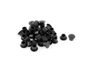 Home Kitchen Drawer Cabinet Decor 8mm Hole Cover Plug Insert Black 40pcs