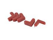 Table Desk Corner Right Angle Adhesive Cushion Cover Guard Protector Red 5pcs