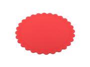 Silicone Rose Carven Table Heat Resistant Mat Cup Cushion Placemat Pad Red