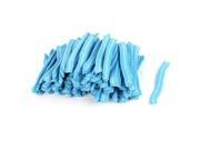 Unique Bargains 100Pcs Blue Elastic Disposable Nurse Dental Hair Shower Bathing Cap