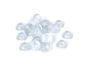 9mm Dia Hole 19x7mm Cone Rubber Bumpers Furniture Desk Foot Feet Pad Clear 20pcs