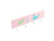 Sea Life Pattern Self Adhesive Home Wall Mount Towel Holder Sticky Hook 3.5KG