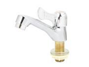 Unique Bargains Kitchen Bathroom Basin 20mm Male Threaded Metal 90 Degree Turn Water Faucet Tap