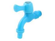 Household Office 1 2BSP Thread Water Tap Faucet Blue 2pcs