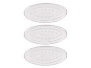 Kitchen Oval Shape Table Dinner Food Dish Plate 3PCS