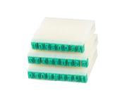 Unique Bargains White Green Detachable Plastic English Alphabet Stamp Set