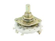 Unique Bargains 6mm Shaft 2P3T 2 Pole 3 Throw Selector Rotary Switch