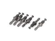 6pcs 1 4 Hex Shank Adapter to 3 8 24UNF Thread w Reverse Screw for Drill Chuck