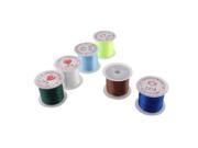 Spandex Beading Stretchy String Jewelry Craft Line 6 Pcs Assorted Color