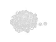 Home Rubber Round Shape Seal Grommets Washer 17mm Dia Clear 100 Pcs