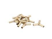 9Pcs 3 Way Y Shaped 8mm Tube Connector Brass Fuel Hose Barb Fittings