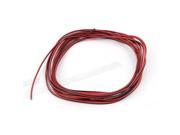 28AWG Indoor Outdoor PVC Insulated Electrical Wire Cable Black Red 5 Meters