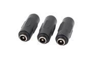 Unique Bargains 3Pcs DC Power Female to Female Jack Adapter 2.1x5.5mm Connector For CCTV Camera