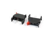 Unique Bargains 2pcs Red Black 2 Way Push Jack Speaker Terminals Plate Release Connector 31x11mm