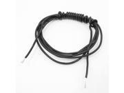 Unique Bargains Black 24AWG Industrial Equipment Electric Accessory Silicone Wire 3.3Ft