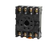 DIN Rail Mounted 8 Round Pins Relay Holder Socket Base PF083A for MK2P I AH2 Y