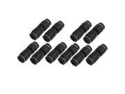 Air Piping 2 Ways 4mm to 4mm Straight Coupler Tube Quick Joint Fittings 10pcs