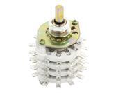 Unique Bargains TV Radio Band Channel Rotary Switch Selector 6mm Shaft 4P11T