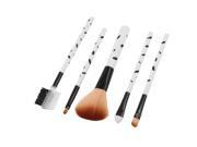 5 Pcs Professional Makeup Brush Set Foundation Brush Kabuki Blush Brushes Eyeshadow Eyeliner Brushes