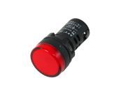 Plastic Shell Red LED Accident Indicator Signal Light 22mm AC DC 24V