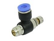 Unique Bargains 2 Pcs 6mm One Touch Fitting 1 8 PT Thread Pneumatic Speed Controller Air Valve
