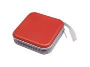 Unique Bargains CD Organizer VCD DVD Carrying Square Case Storage Holder Red 40 Disc