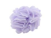 Household Bathroom LDPE Mesh Body Cleaner Scrubber Shower Pouf Purple White