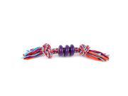 Pet Puppy Dog Training Teeth Cleanning Chew Ball Knotted Braided Rope Toy