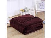 Luxury Collect Soft Fleece All Season Throw Bed Blanket Coffee Color 150 x 120cm