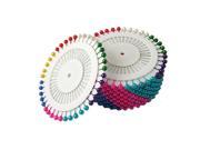 Unique Bargains 12 Pcs Colorful Plastic Head Dressmakes Berry Pin Wheel