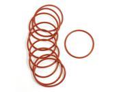 Unique Bargains 10 Pcs Flexible Rubber O Ring Seal Washer Replacement Red 39mm x 2mm